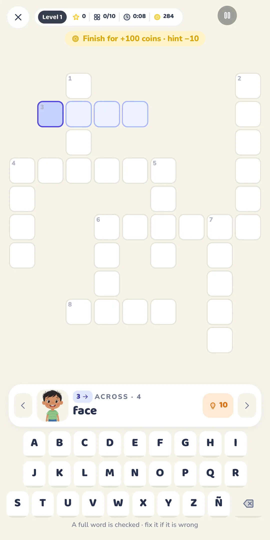 جدول کلمات